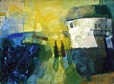 Monastery accomodation, Oil on Cardboard 52x37.5cm, 2005