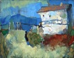 Monastery accomodation 2, Oil on Cardboard 52x37.5cm, 2005
