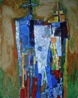 Temple, Oil on Cardboard 54x70.5cm, 2005